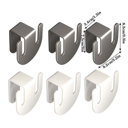 3PCS Wall Mounted Slipper Rack Bathroom Shoe Storage Hook Holder Organiser