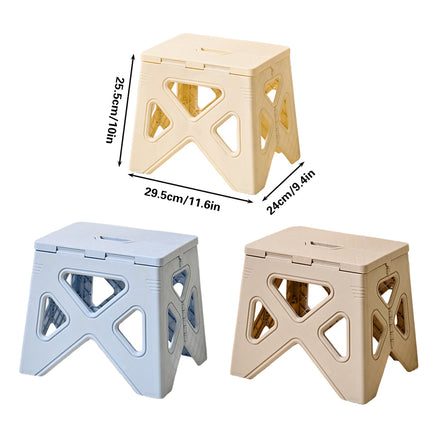 Portable Folding Plastic Stool Lightweight Step Chair for Outdoor Camping or Kitchen