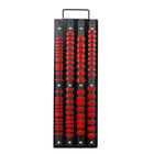 Socket Rack 4 Row 1/4 3/8 1/2 Drive Rail Wall Mounted Tool Holder