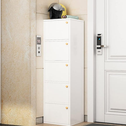 Entryway Narrow Shoe Cabinet Space Saving Hallway Organizer For Front Door