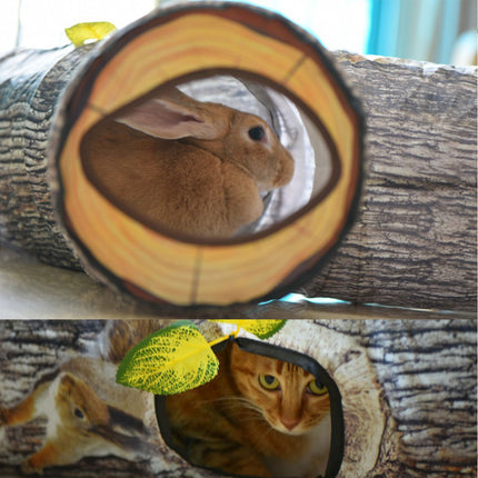 Large Collapsible Cat Tunnel Toys Interactive Kitten Tube Toys with Peek Holes