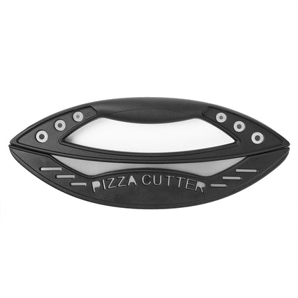 Pizza Cutter Food-Grade Stainless Steel with Protective Cover Black