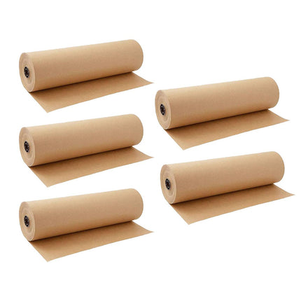Brown Kraft Paper Rolls 5pcs Gift Wrapping Decoration Packaging Craft Sheets
