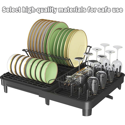 Kitchen Bowl Plate Storage Rack Sink Chopstick Holder Dish Draining Shelf