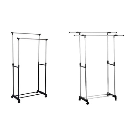 Double Rail Clothes Drying Rack For Indoor Outdoor Laundry Space Saving Durable