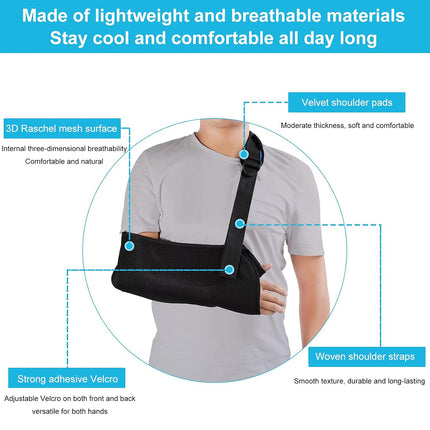 Forearm Sling Neck Wrist Support Arm Fracture Brace Breathable Comfortable
