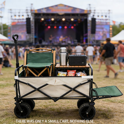 Foldable Outdoor Camping Wagon Cart for Beach Garden Utility Trolley/Wheels