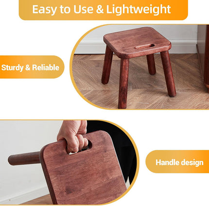 Home Solid Wood Small Bench Shoe Bench Compact Design for Entryway Living Room