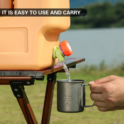 30L Camping Water Storage Tank with Soap Dispenser Leak Proof Easy to Carry