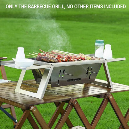 Stainless Steel Folding Barbecue Grill For Home Use Portable Folding Style