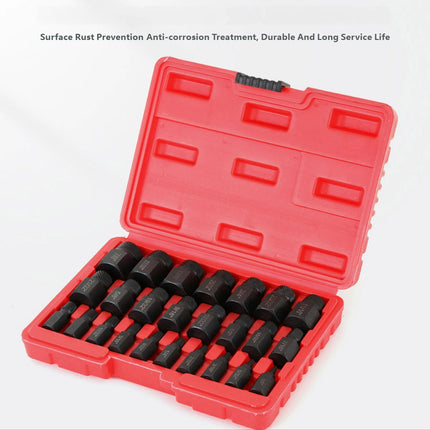 Screw Extractor Set 25pc Multi-Spline Damaged Bolt Stud Remover CR-MO Steel