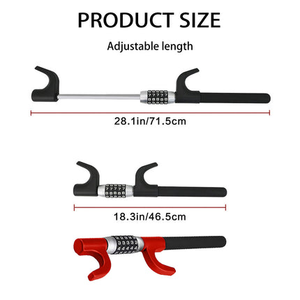 Car Steering Wheel Lock Anti Theft Security Code Lock for Vehicle Protection Use