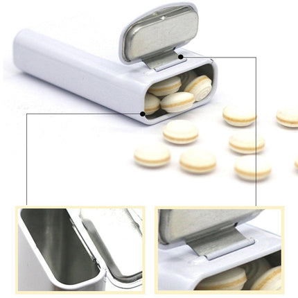 10PCS Clamshell Small Candy Box Metal Tin Storage Container Portable Iron Can