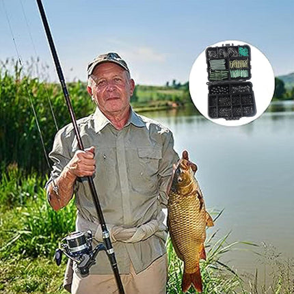 420pcs Carp Fishing Accessories Set Hooks Tackle Gear for Angler Equipment