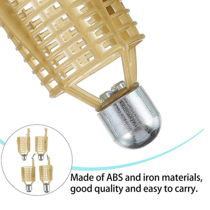 4PCS Fishing Bait Cage Nest Feeder Trap Durable Mesh Basket for Carp Fishing