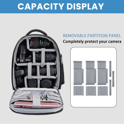Outdoor Portable Double Shoulder Digital Camera Bag Water Resistant Shockproof