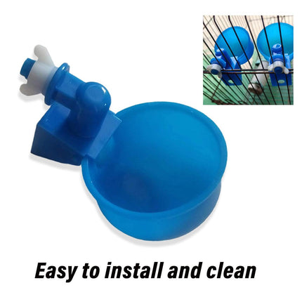 6pcs Chicken Drinking Bowl Poultry Waterer Feeder Automatic Drinking Cups Coop