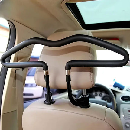 Car Clothes Rack Back Seat Hanger Bar Vehicle Garment Holder Travel Storage Rod