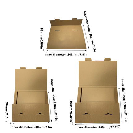 20PCS Kraft Paper Boxes Small Cardboard Gift Boxes for Packaging Craft Wedding