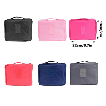 Travel Cosmetic Storage Makeup Bag Folding Toiletry Wash Organizer Pouch New Au