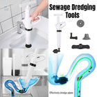 High Pressure Toilet Pipe Sewer Dredge Tool Pneumatic Suction Floor Drain Tool