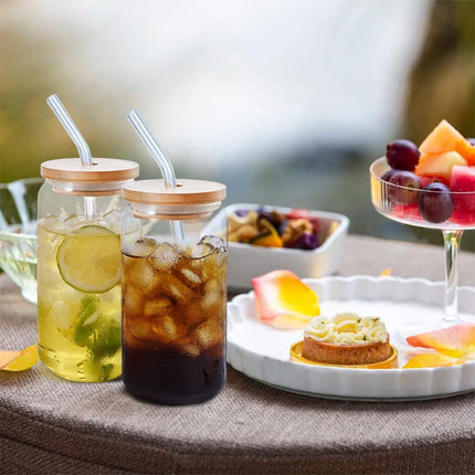 500ml Water Bottle With Lid And Straw Reusable Drinkware Leakproof HeatResistant