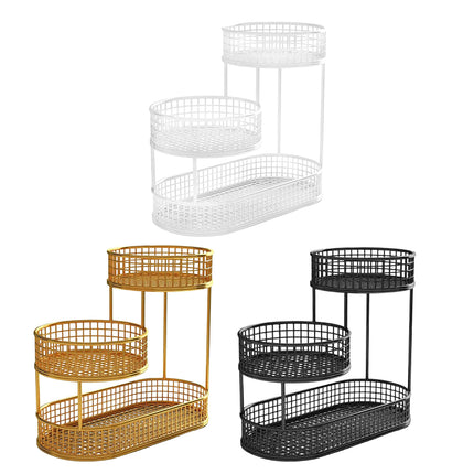 Fruit Basket 3 Tier Aesthetic Metal Stand for Kitchen Counter Dining Room Use