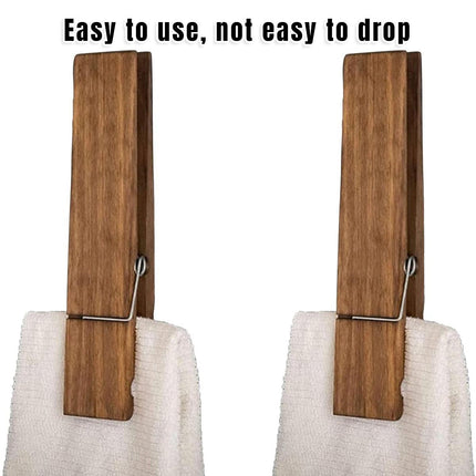Wooden Towel Clip Underwear Clip Bathroom Wooden Clips for Towel and Laundry Use