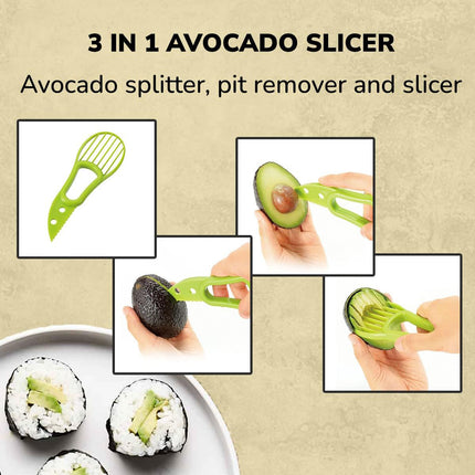 Sushi Making Tool Set for Home Kitchen DIY Sushi Rolls Professional Grade