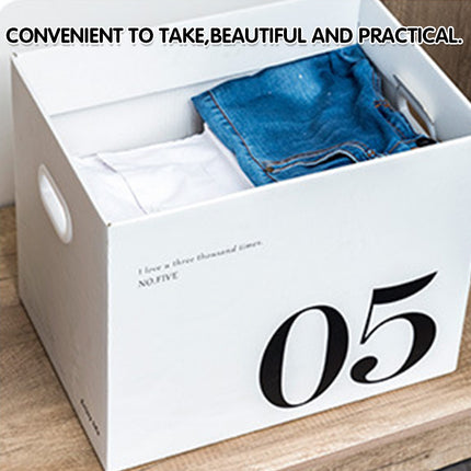2PCS Paper Storage Box Large Capacity Portable Minimalist Design Home Storage