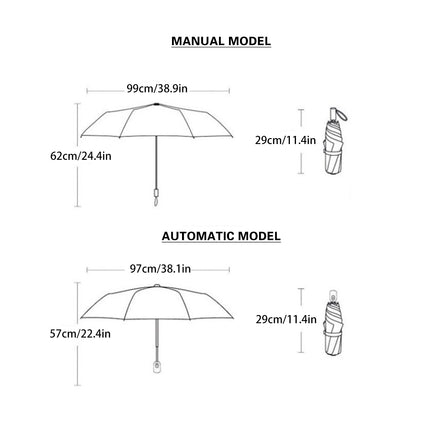 Folding Sunscreen Umbrella UV Protection Sunshade Portable Manual or Automatic