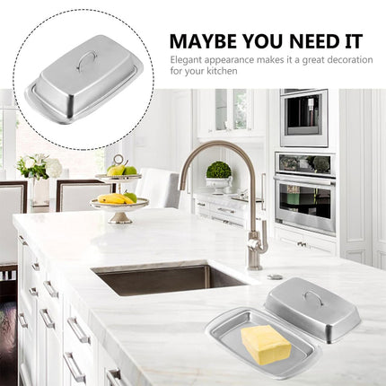 Butter Box Stainless Steel Food Safe Kitchen Cheese Bread Pastry Snack Box Use