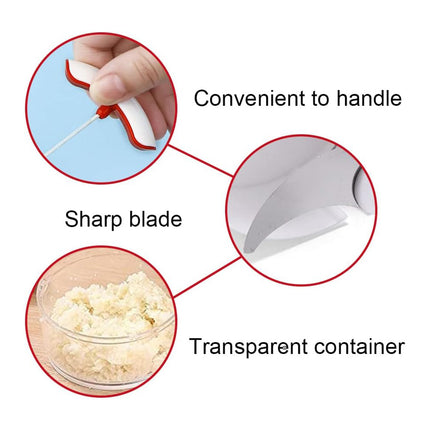 Home Mini Manual Garlic Beater Mincer Chili Ginger Meat Mash Food Prep Tool