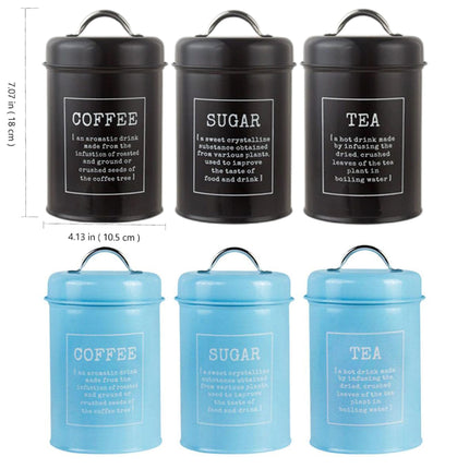 3PCS Sealed Storage Canister Set Milk Powder Coffee Container Kitchen Organizer