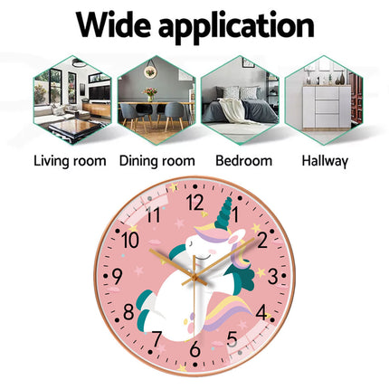 Wall Clock 8 Inch 20CM Silent Quartz Round Clock For Living Room Bedroom Decor