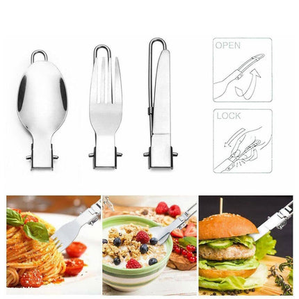 Portable Outdoor Camping Cookware Set for Hiking Picnics Travel Cooking Tools