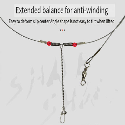 10PCS Wire Balance Hooks Anti Tangle Sea Fishing Rigs Accessories Tackle Set