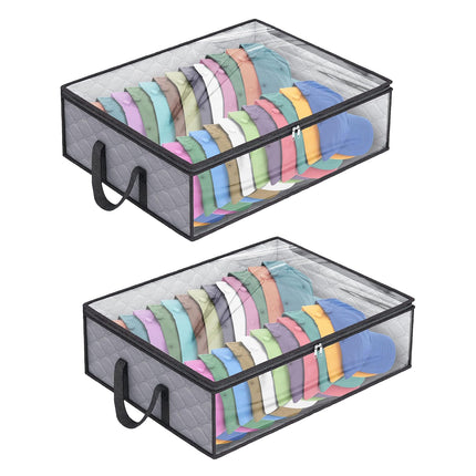 2PCS Hat Storage for Baseball Caps Organizer Holds 40 Hats Visual Storage Bag