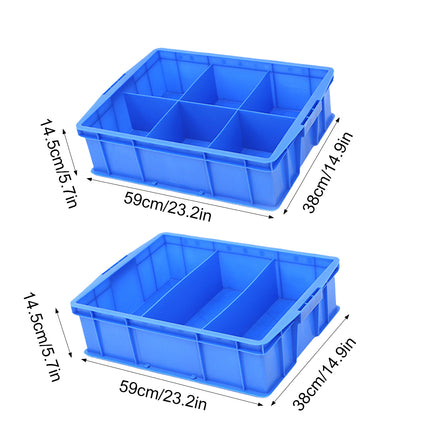 Thickened Plastic Storage Box 3/6 Compartments Storage Box for Hardware Tools