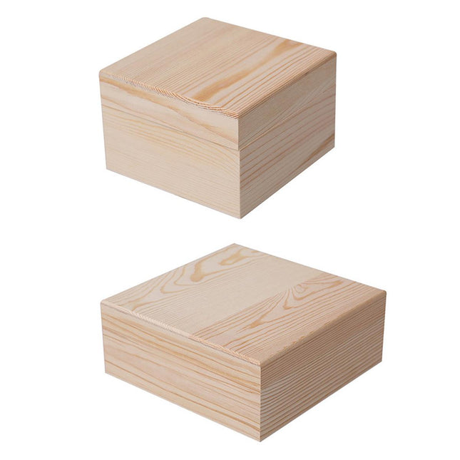 10pcs Wooden Gift Box for Jewelry Packaging Crafts Wedding Birthday Gift Storage