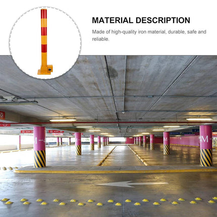 Foldable Residential Driveway Parking Bollard Post Lock