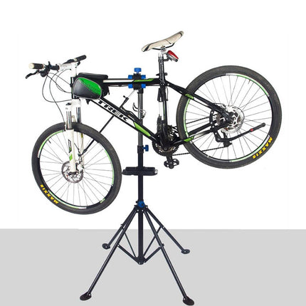 Steel Foldable Bike Repair Stand Blue or Red Accents