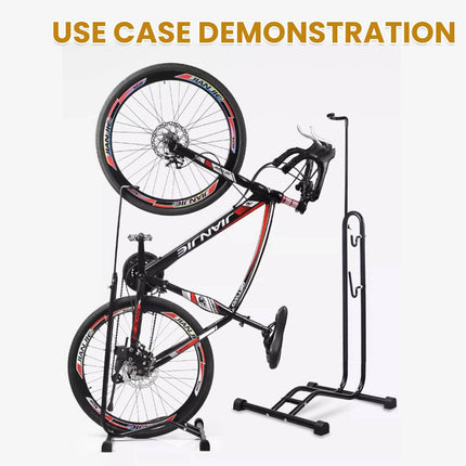 L Display Bike Parking Stand Vertical Adjustable Hook