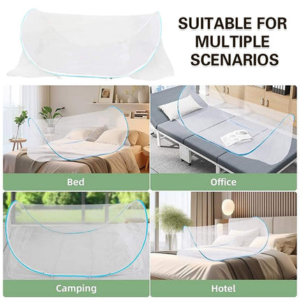 Pop Up Mosquito Net Foldable Portable Bed Travel Dormitory Adjustable Size