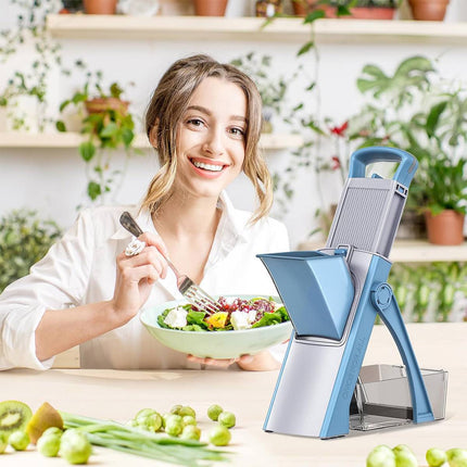 Multi Functional Vegetable Cutter Mandoline Slicer Dicer Stainless Steel Blades