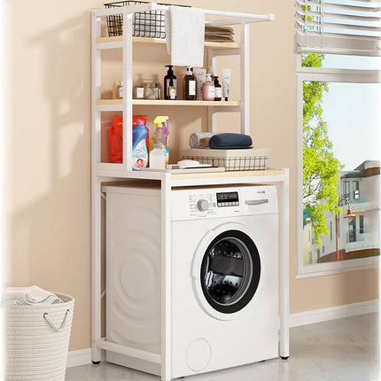 Over Washing Machine 3 Tier Storage Rack White or Black