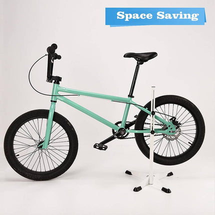 Adjustable Bicycle Floor Parking Stand White