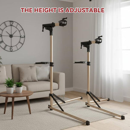 Foldable Aluminium Bike Repair Stand Champagne Gold