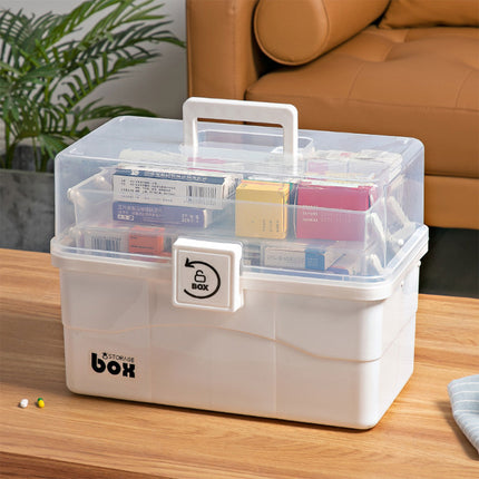 Household Medicine Box Large Capacity First Aid Storage Home Medical Organiser