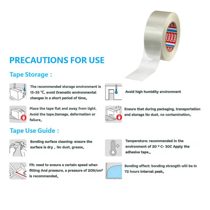 Transparent Packing Tape 2.5cm x 50m High Tack Abrasion Scratch Resistant